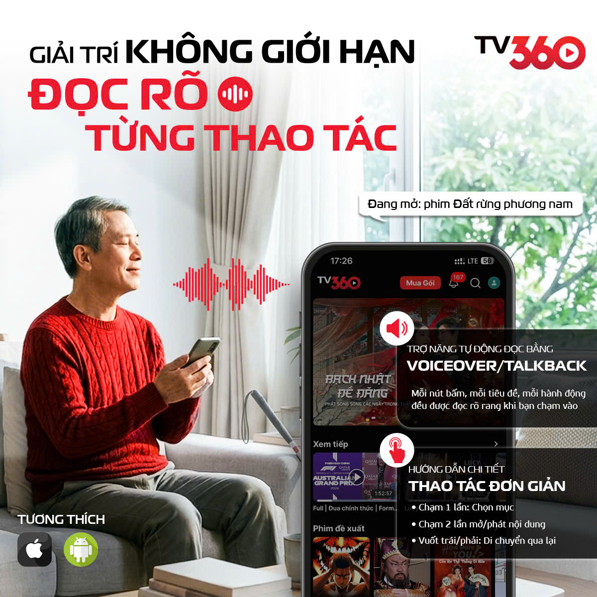 TV360: Xóa bỏ rào cản số, lan tỏa giá trị nhân văn cho người khiếm thị